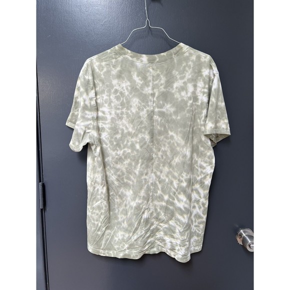Mens Lululemon The Fundamental T *Wash Tye Dye Green T Shirt Size 8 - Picture 4 of 5